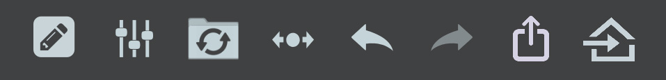 main toolbar